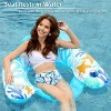 Jasonwell Inflatable Pool Float Chair, Large, Ocean Blue Floating Lounge Chair with Cup Holder for Adults, Pool Party Floaty - 2 of 4