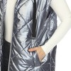 White Mark Women's Metallic Long Puffer Vest - image 4 of 4