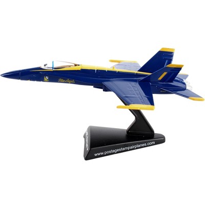 Condition photo showing New/Like New for mcdonnell douglas f/a-18c hornet aircraft "blue angels" united states navy 1/150 diecast model airplane by postage stamp