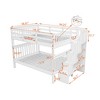 TIRAMISUBEST Stairway Full-Over-Full Bunk Bed with Storage and Guard Rail - 3 of 4