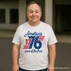 America 1776 Land of the Free T-Shirt, Vintage 4th of July Tee| OrnamentallyYou - 4 of 4