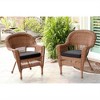 HomeStock Honey Coastal Craftsman Chair Set of 2 with Cushions - 2 of 4