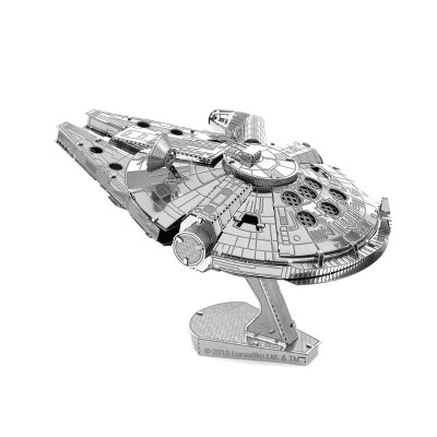 Metal Earth Millenium Falcon 3D Metal Model Kit, Star Wars Series, Challenging Difficulty, 2 Sheets