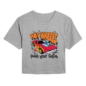 Women's - Hot Wheels - HW Marker Cropped Graphic T-Shirt - 1 of 4