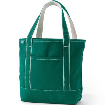 Lands' End Open Top Canvas Tote Bag
