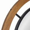 32" x 32" Whalen Round Wall Mirror Brown - Kate & Laurel All Things Decor: Shabby-Chic, No Assembly Required - 3 of 4