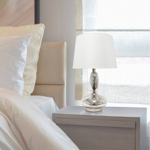 Glass Dollop Mercury Table Lamp with Fabric Shade - Lalia Home - 1 of 4