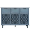 Okak Vintage Carved SideBoard Cabinet, Storage Cabinet with 3/2/0 Doors and 3/2/7 Drawers, Buffet Cabinet for Dining Room, Living Room - 4 of 4