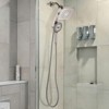 Cobbe 2-in-1 Dual Shower Head, 5-Spray Detachable Round Handheld Shower Head - 3 of 4