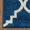 Harbor Trellis Quatrefoil Geometric Modern Casual Contemporary Traditional Moroccan Lattice Soft Area Rug - 3 of 4