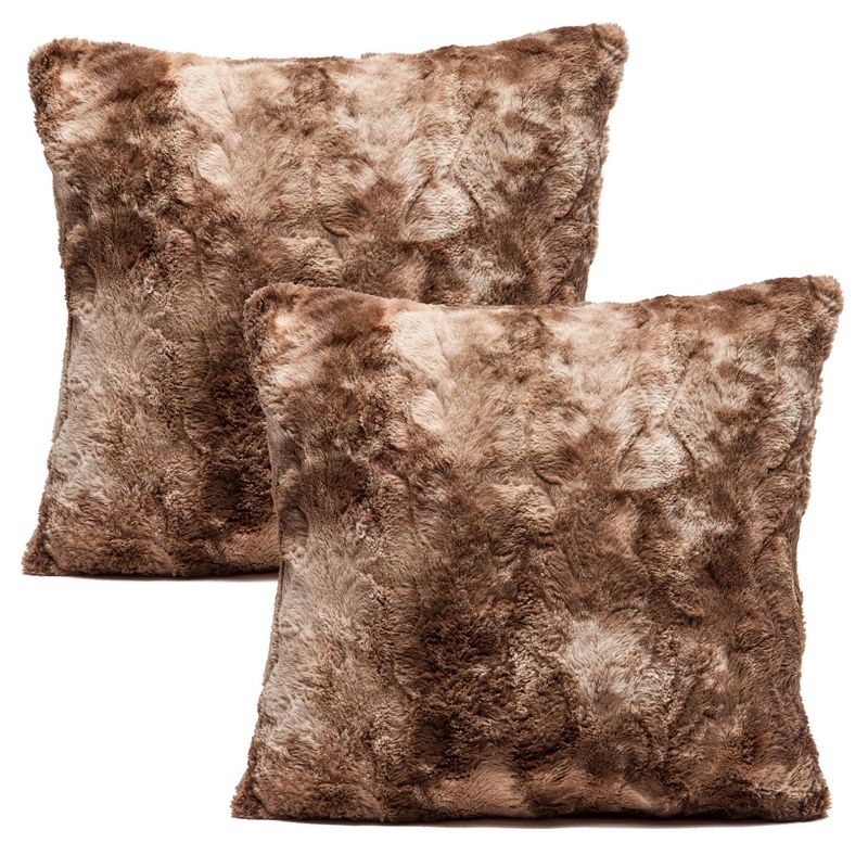 Chanasya 3-Piece Set Wolf Throw Blanket Reverse Faux Shearling Throw & Pillow Covers, 4 of 8