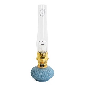 Aladdin Georgia Blue Genie II Oil Lamp for Shelf or Table, Indoor Emergency Lighting, Limited Edition in Blue Glass with Chrome or Brass Finish - 1 of 4