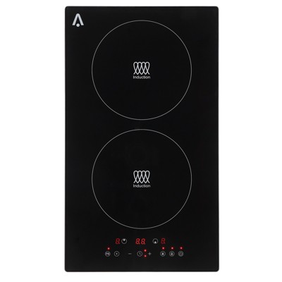 1800W Electric Induction Cooktop 11.6" Built-In Ceramic Glass Stovetop 2 Burners
