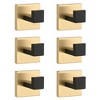 2-Pack Stainless Steel Wall Hooks for Bathroom, Bedroom, Kitchen - 2 of 4