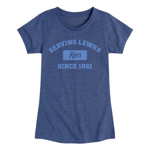 Girls' - Barbie - Ken Serving Lewks Since 1961 Fitted Short Sleeve Graphic T-Shirt - 1 of 3
