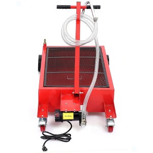 17 or 20 Gallon Oil Drain Pan with Pump & 8 ft Hose, Low Profile & T Folding Handle Rolling Oil Drain Cart for Truck Cars SUVs - 1 of 4