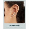 6 Pairs Stud Earrings, Hypoallergenic Stainless Steel 3 - 8mm Fashionable and Lightweight, Suitable for Women - 2 of 2