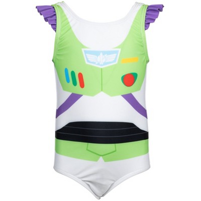 Disney Pixar Toy Story Buzz Lightyear Little Girls Cosplay One-Piece Swimsuit 