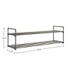 Hastings Home 12-Pair Freestanding 2-Tier Shoe Storage Rack – Black - 4 of 4