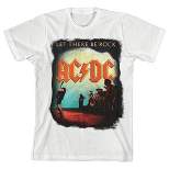 Let There Be Rock ACDC Youth Boy's White T-shirt