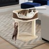 Tangkula Cat Tree Multi-Level Cat Tower w/ Scratching Posts & Large Plush Perch - 3 of 4