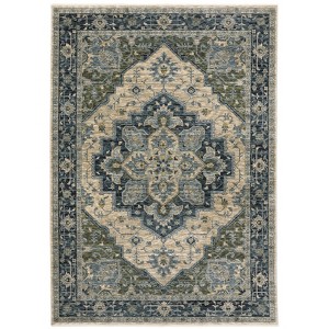 Oriental Weavers Aberdeen 051G1 Blue/ Tan Indoor Area Rug - 6'7" x 9'6" - 1 of 4