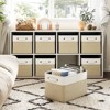 SUGIFT 4-Pack Storage Bins, Foldable Storage Baskets for Organizing Toys, Books, Large Storage Box with Handles, Sturdy Organizer Bins - 2 of 4
