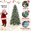 Gulches 9FT Christmas Tree - 3750 Tips, Red Berries & Pine Cones, Snow-Dusted PE+PVC Branches, Hinged Design - 4 of 4
