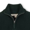 Boys' Organic Long Sleeve Half Zip Cable Pullover Sweater, Kids - 2 of 3
