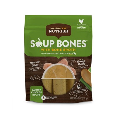 Rachael Ray Nutrish Soup Bones Bone Broth Small/Medium Chicken Dry Dental Dog Treats - 10.3oz