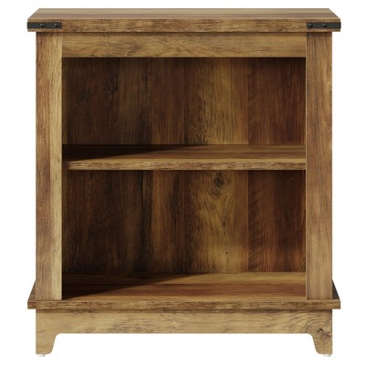 Resenkos Wood End Table, Storage Sofa Side, Modern Living Room Accessory, Space-Saving Design, Brown