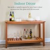 Best Choice Products 48in 2-Shelf Indoor Outdoor Wooden Console Table Multifunctional Buffet Bar Storage - image 3 of 4