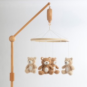 Living Textiles - Musical Mobile - Cuddly Bear, Brown - 1 of 1