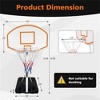 YONWAY Poolside Basketball Hoop, Portable Swimming Pool Basketball System, Height Adjustable 3.1ft-4.7ft with 36" Backboard - 3 of 4