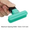 Unique Bargains Plastic Stainless Steel Storage Clips for Food Bag Sealing Paper File Photo 5 Pcs - 4 of 4
