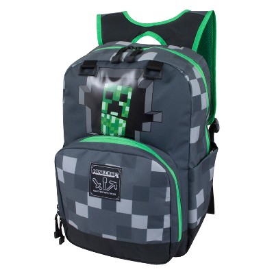 Bioworld Minecraft Creeper 5 Piece 16 Inch Backpack Set : Target