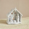 Storied Home Stoneware Holy Family Tealight Holder, White - 2 of 3