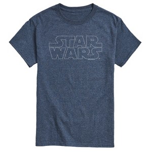 Men's - Star Wars - Logo Outline Short Sleeve Graphic T-Shirt - 1 of 4