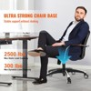VEVOR Office Chair Base Replacement, 28", 2500 lbs Static Load, Heavy Duty Universal Computer Desk Chair Stool Base Part, Black + White - 3 of 4