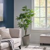 Artificial Wealth Tree, Indoor Pachira Macrocarpa Tree Artificial Plants, Fake Tree for Home Office Living Room Floor, Indoor Outdoor Decoration Gift - 3 of 4