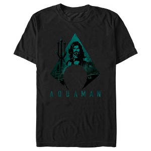 Men's Aquaman Trident Shape T-Shirt - 1 of 4