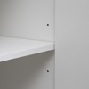 LIVAREEmlen White Modern Buffet Cabinet with Storage, Fluted Sideboard Large Buffet with Adjustable Shelves, Credenza, Accent Cabinet Console Table - 4 of 4