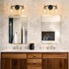 LLHZSY 2/3/4/5-Lights Modern Dimmable Black Gold Bathroom Vanity Lights - 3 of 4