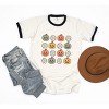 Simply Sage Market Women's Pumpkin Daisies Short Sleeve Ringer Tee - 3 of 4