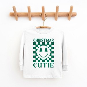 The Juniper Shop Christmas Cutie Checkered Youth Long Sleeve Tee - 1 of 3