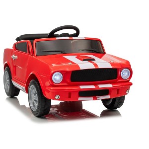Jojoka 12V Ride on Toy for Kids, Battery Powered Electric Car for Toddlers with Remote Control, Safety Belt, 3 Speeds, Lights, Music - 1 of 4