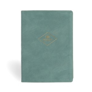 CSB Women's Study Bible, Earthen Teal Suedesoft Leathertouch, Indexed - by  Csb Bibles by Holman (Leather Bound) - 1 of 1