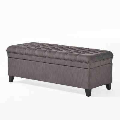 NicBex Modern 50" Storage Bench Wood Accent Stools with Button Tufted Top for Bedroom and Entryway