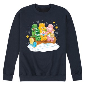 Men's - Care Bears - Retro Winter Trio Graphic Fleece Sweatshirt - 1 of 4