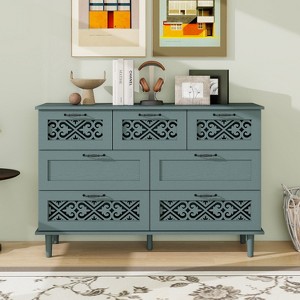 Sideboard Buffet Cabinets, Coffee Bar Cabinet with Metal Handle,  Accent Cabinet for Living Room - 1 of 4
